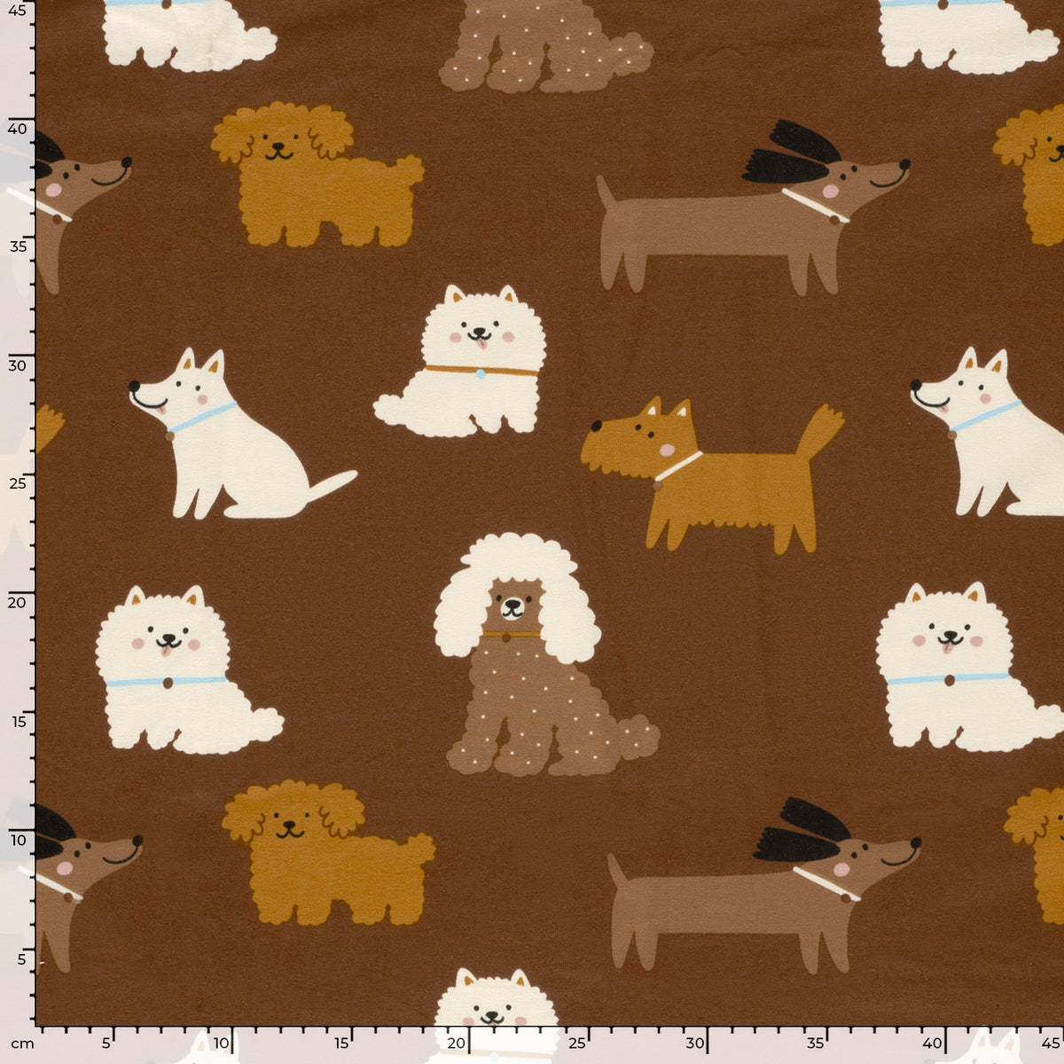 French Terry Hunde – Braun