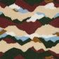 Sherpa-Fleece Abstrakt – Bordeauxrot
