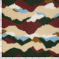 Sherpa-Fleece Abstrakt – Bordeauxrot
