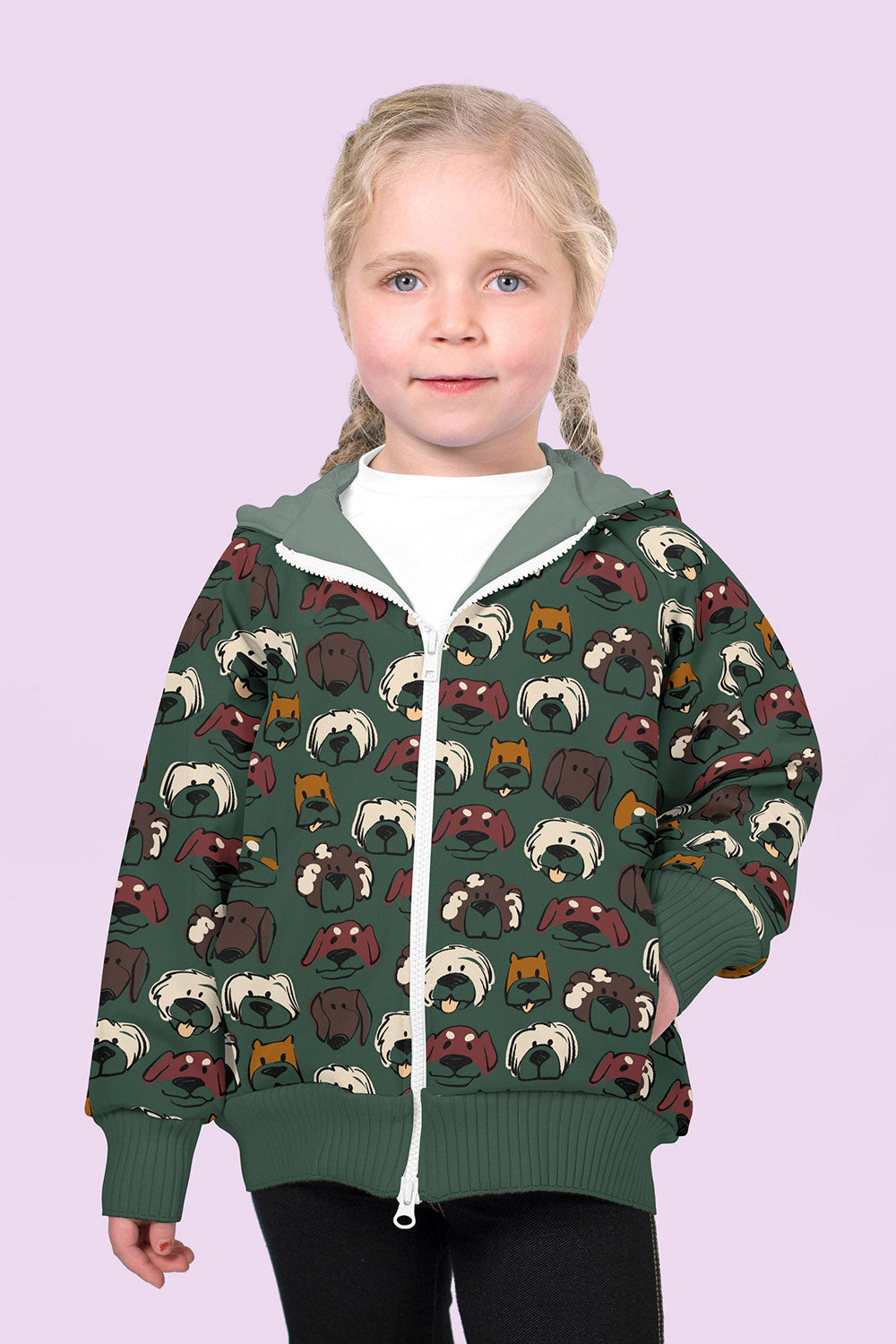 Softshell Dinosaurier – Dunkelgrün