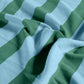 French Terry Streifen – Babyblau