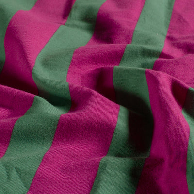 French Terry Streifen – Fuchsia