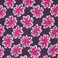 French Terry Blumen – Violett