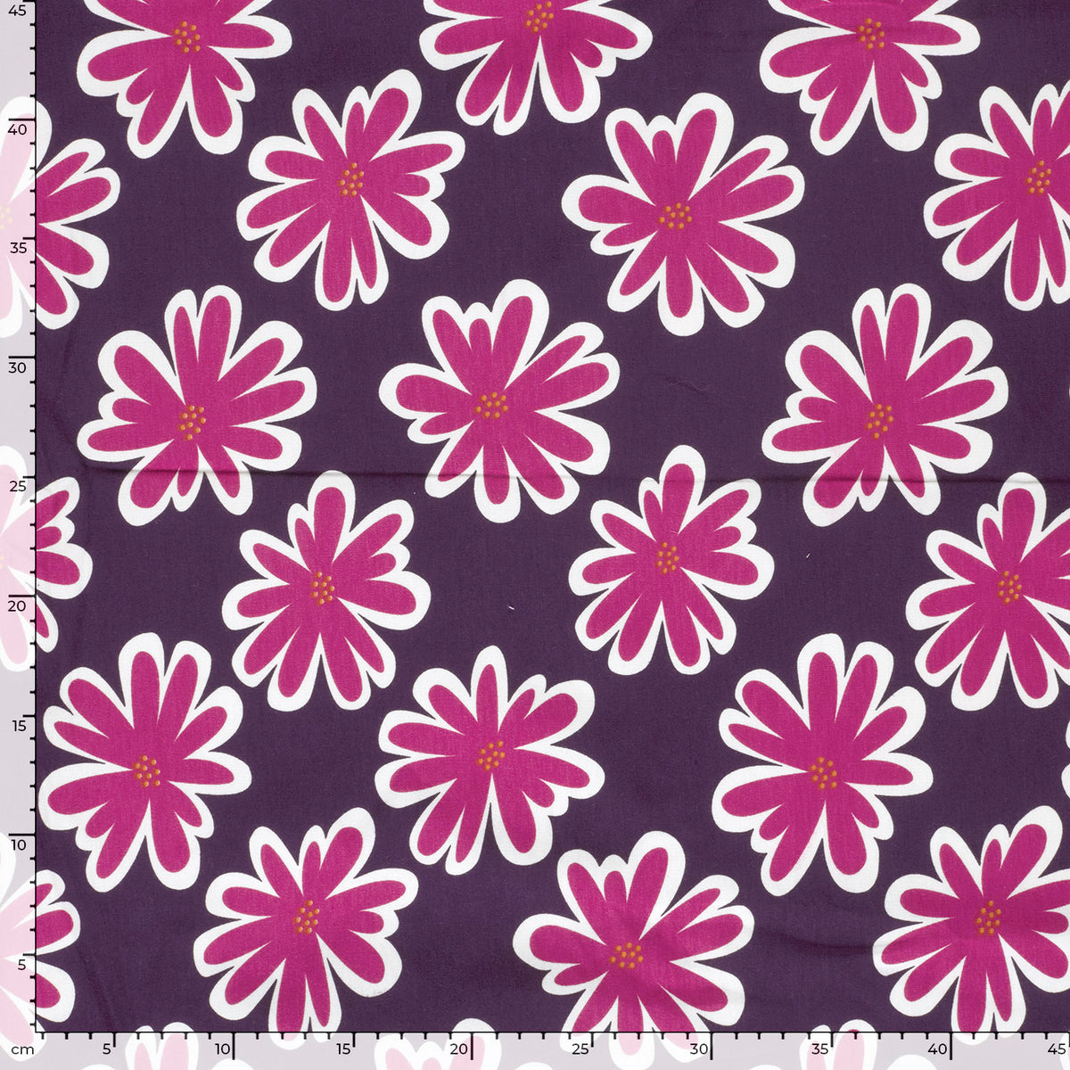 French Terry Blumen – Violett