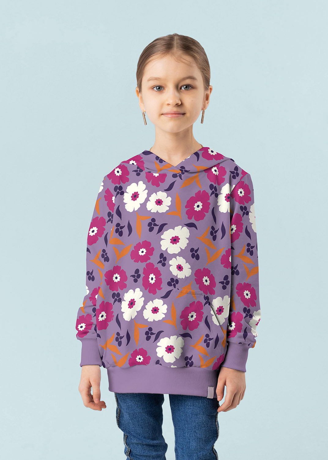 French Terry Blumen – Lila