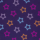 Softshell Sterne – Violett