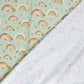 Baumwollpopeline Regenbogen – Mint
