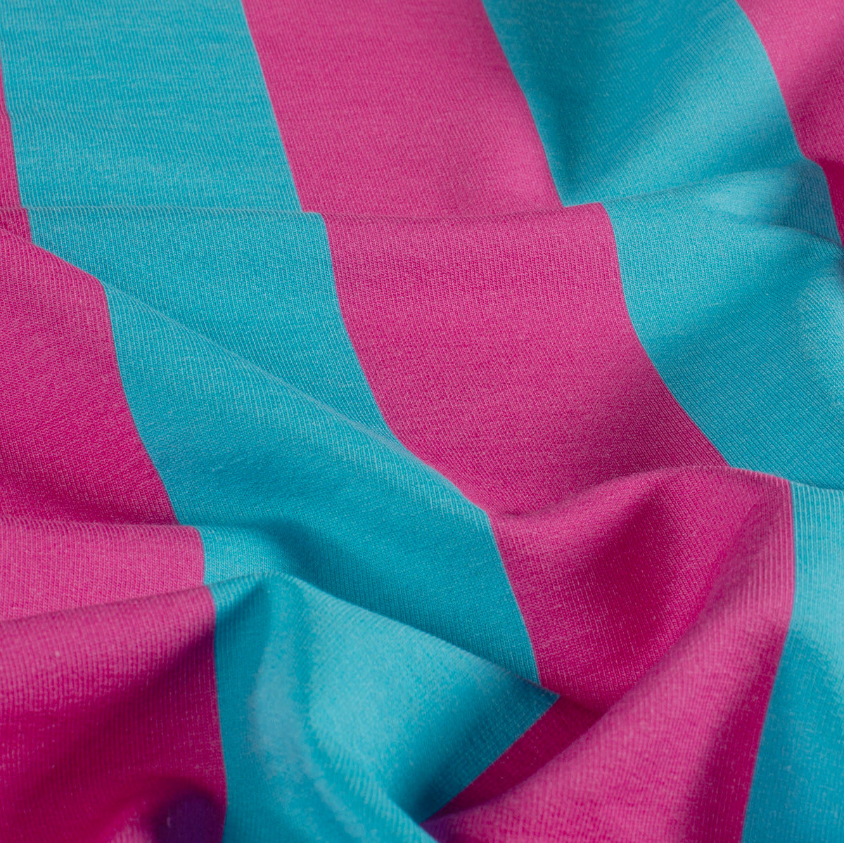 French Terry Streifen – Blau