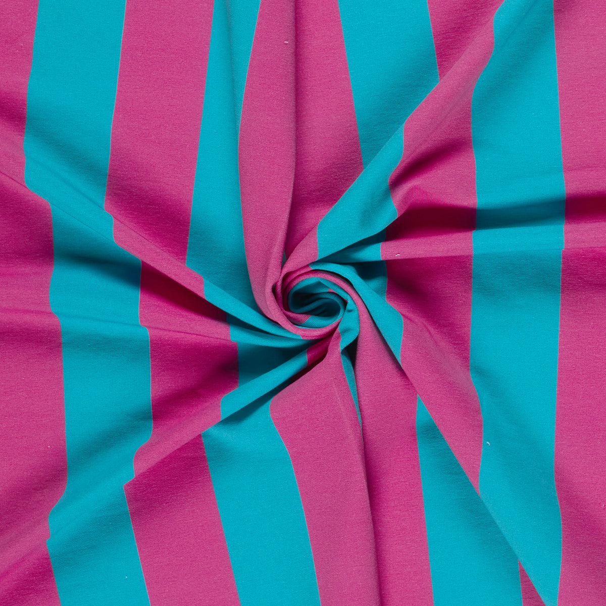 French Terry Streifen – Blau