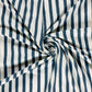 French Terry GOTS Streifen – Stahlblau