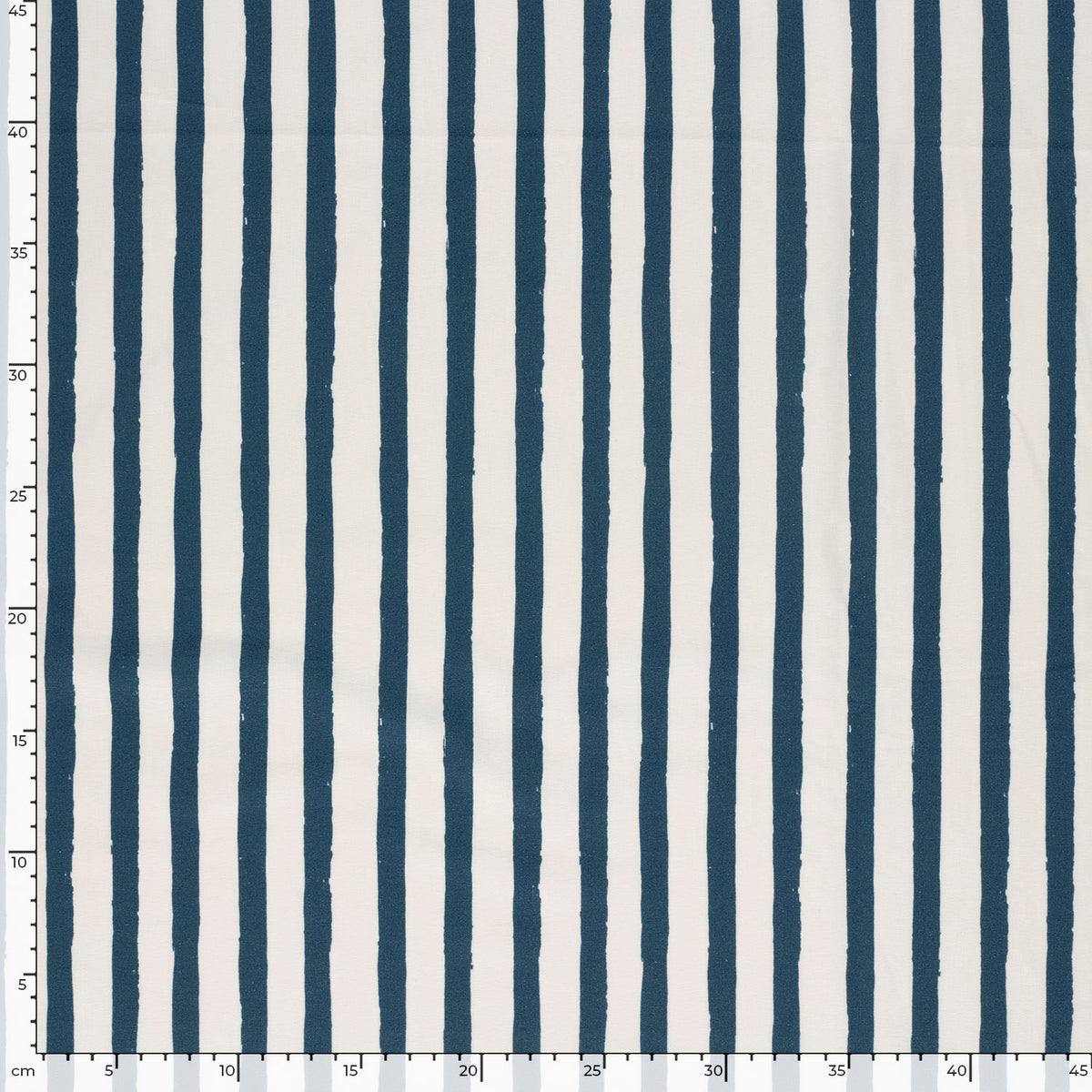 French Terry GOTS Streifen – Stahlblau