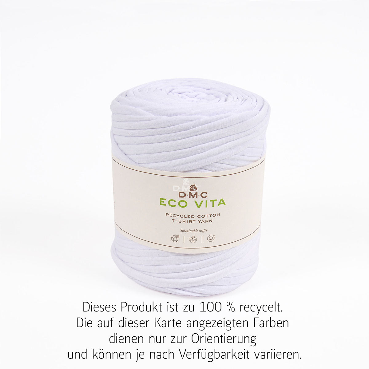 Eco Vita T-Shirt Yarn – DMC – 009 weiß