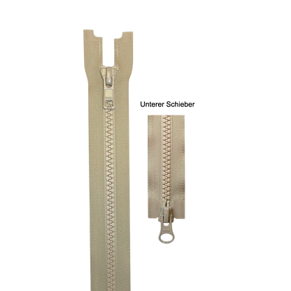 YKK Vislon-Reißverschluss – teilbar – 5 mm – 60 cm