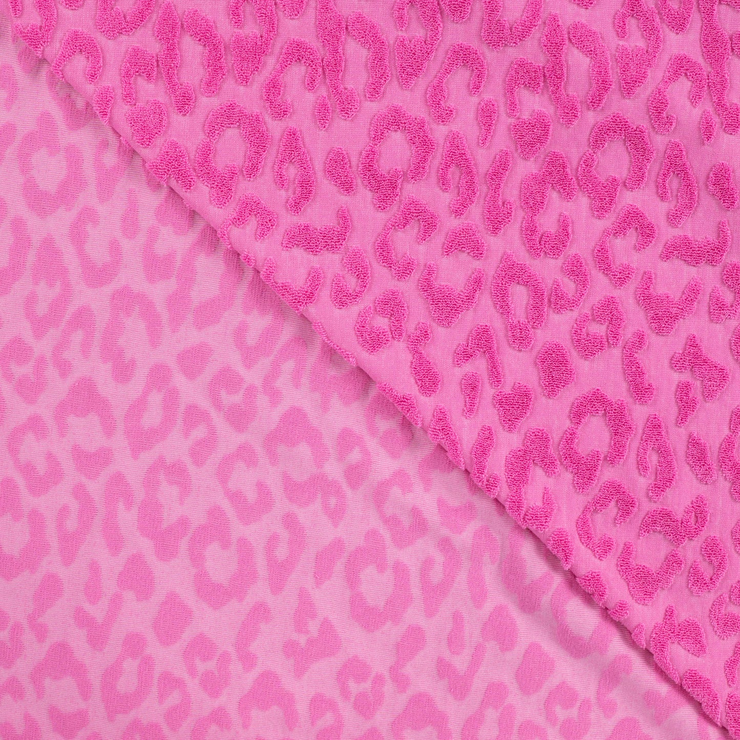 Frottee Jacquard Leo türkis