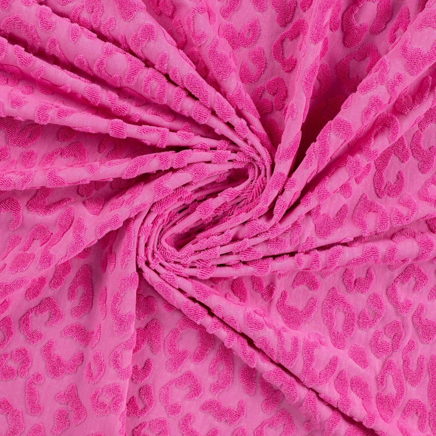 Frottee Jacquard Leo türkis