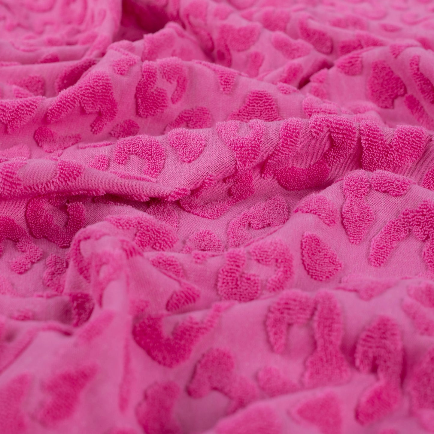Frottee Jacquard Leo türkis