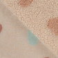 Teddyplüsch Jacquard Herzen – Sand