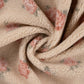 Teddyplüsch Jacquard Rosen – Sand