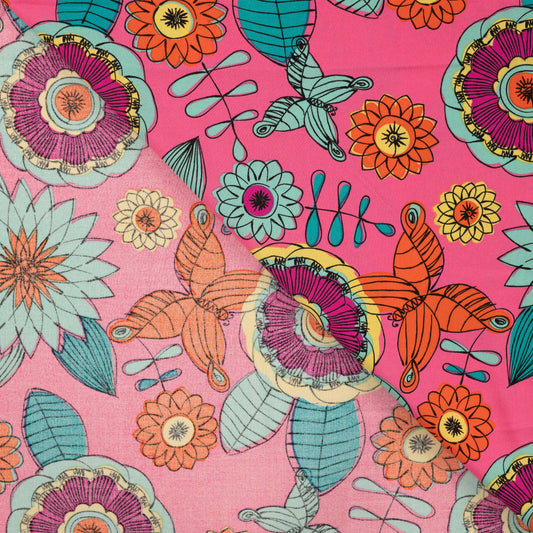 Viskose Chally fuchsia