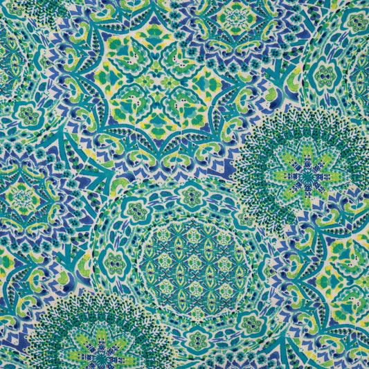 Viskose Crincle Paisley royal