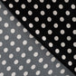 Viskose-Satin mit Punkten – Schwarz