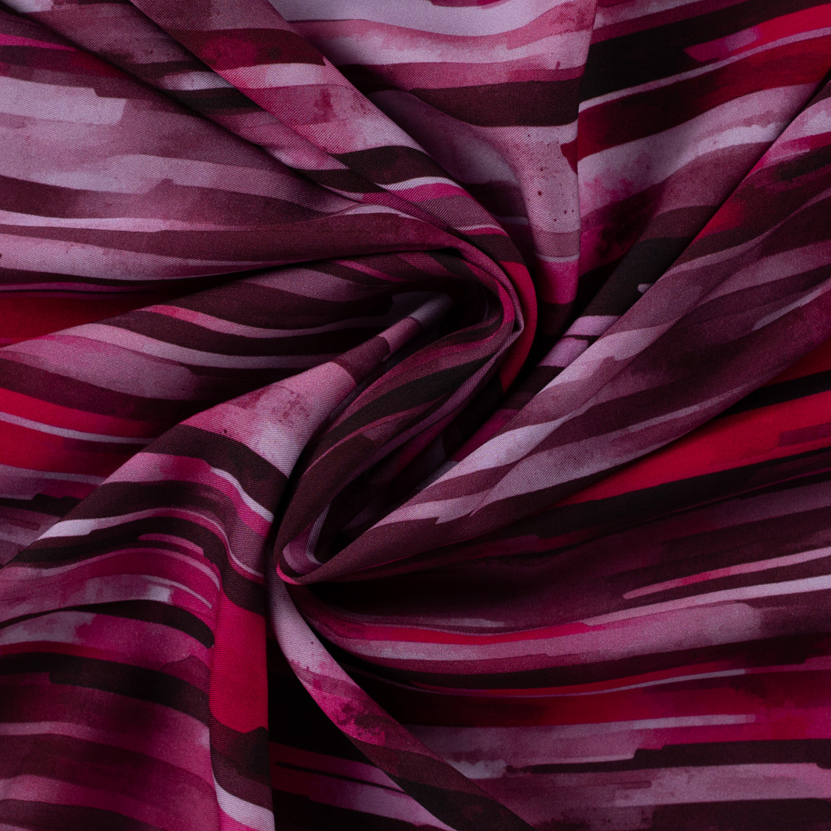 ECOVERO™ Viskose-Twill Streifen – Cyclam
