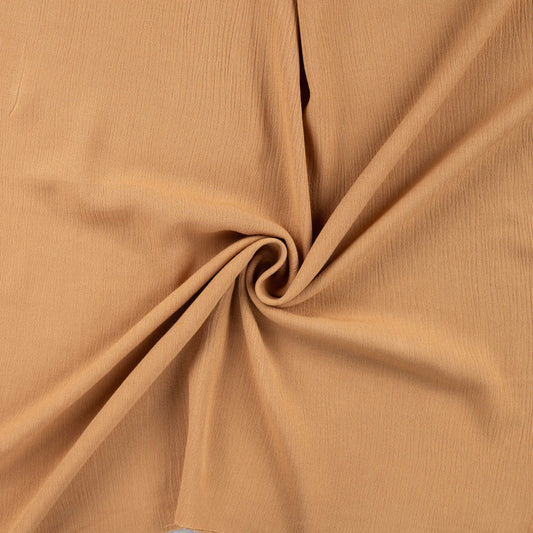 Viskose Crincle uni caramel