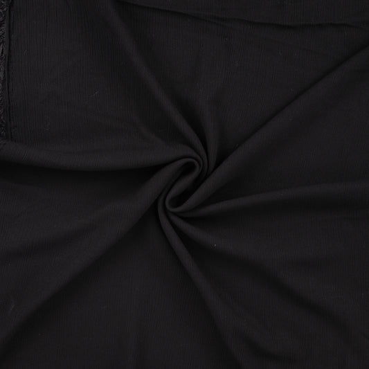 Viskose Crincle uni schwarz