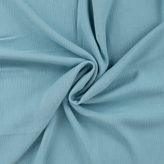 Viskose Crincle uni dusty blue