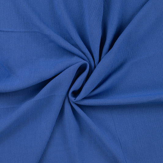 Viskose Crincle uni royal blau