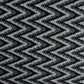 Angerauter Jacquard-Strickstoff Chevron – Schwarz