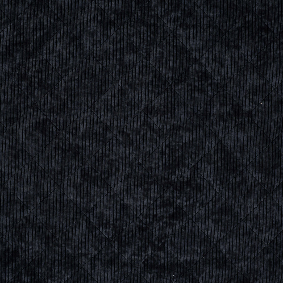 Stepp-Cordstoff – Schwarz