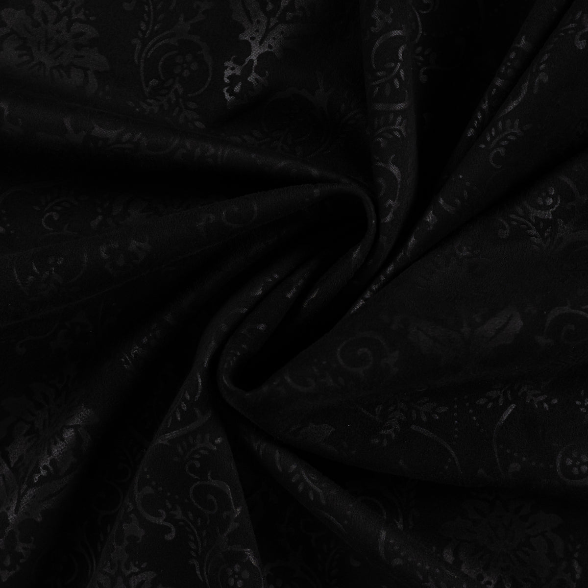 Scuba Suede geprägt – Schwarz