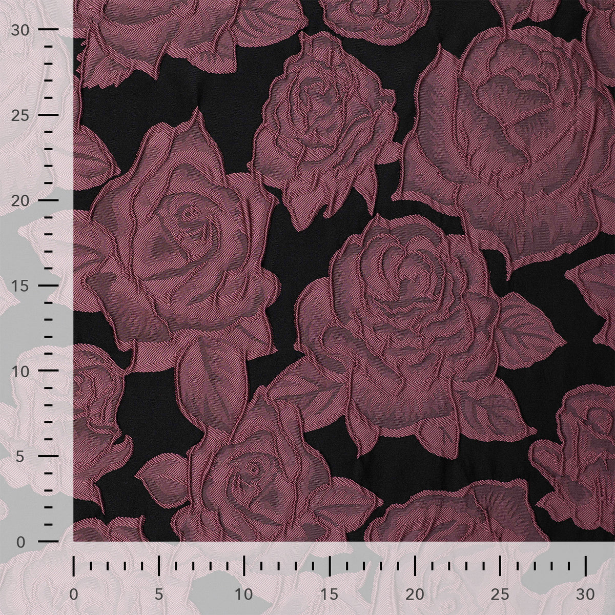 Jacquard Rosen – Weinrot