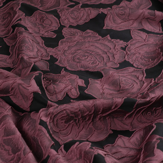 Jacquard Rosen – Weinrot