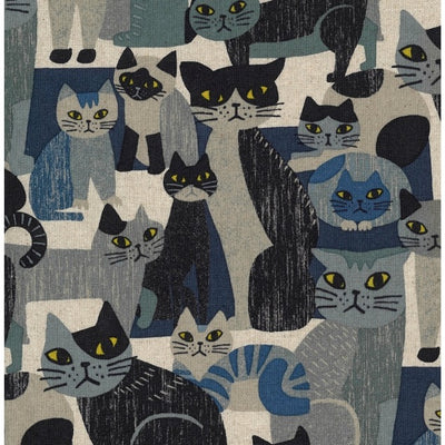 KOKKA Canvas mit Katzen – Farbe 1A