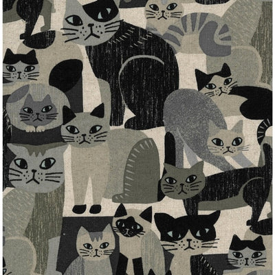 KOKKA Canvas mit Katzen – Farbe 1B
