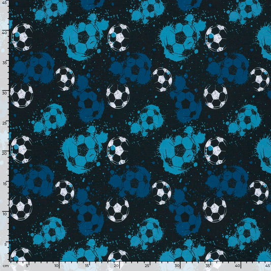 Nähset  Boxershort Fussball blau