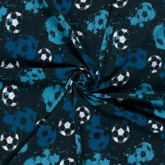 Nähset  Boxershort Fussball blau