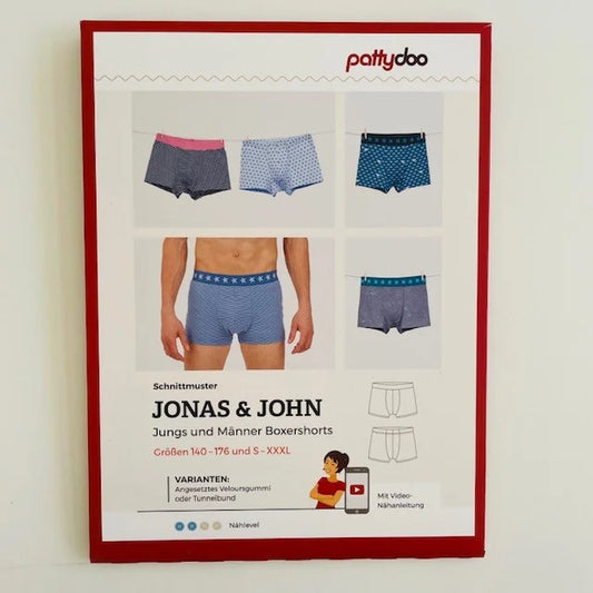 Boxershort Schnitt Jonas & John Pattydoo