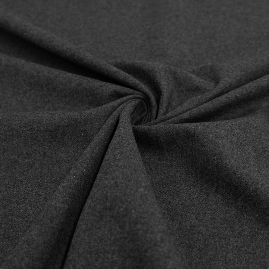 Baumwoll-Flanell GOTS – Grau – Toptex Stoff