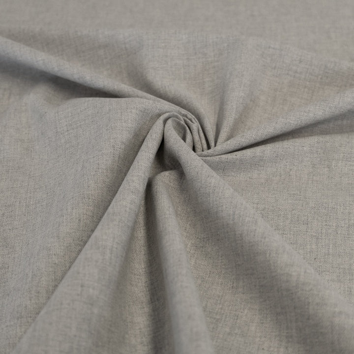 Baumwoll-Flanell GOTS – Hellgrau – Toptex Stoff