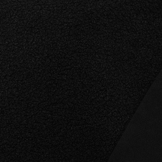 Teddyfleece Doubleface – Schwarz – Toptex Stoff