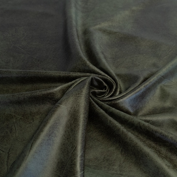 Kunstleder Stretch – Khaki – Toptex Stoff