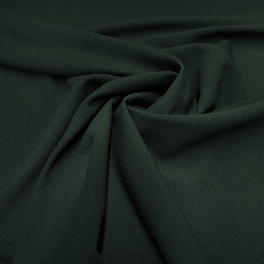 Viskose-Crêpe Stretch – Dkl.grün – Toptex Stoff