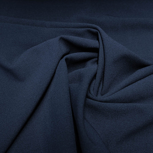 Viskose-Crêpe Stretch – Marine – Toptex Stoff