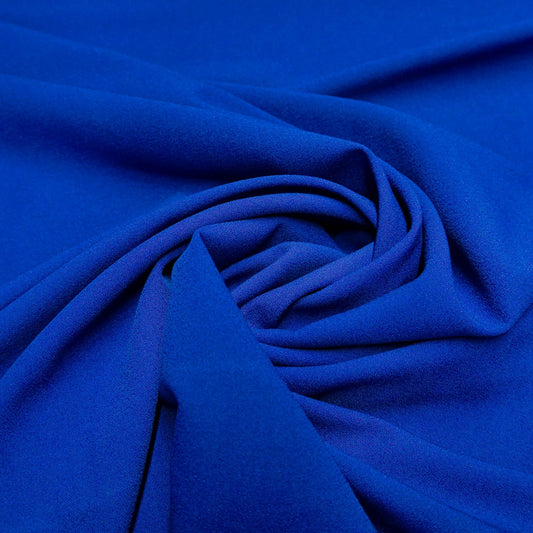 Viskose-Crêpe Stretch – Royalblau – Toptex Stoff